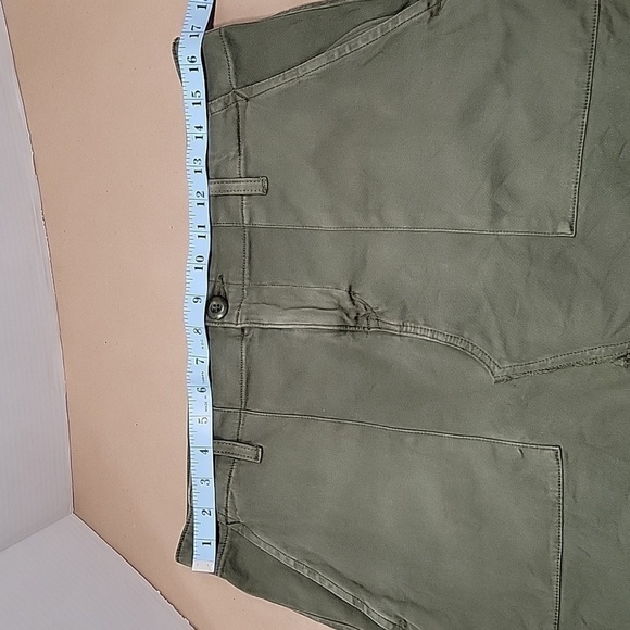 Hudson, Size 31, Olive / Army Green Denim Mini Skirt, Excellent Used Condition - Picture 3 of 10